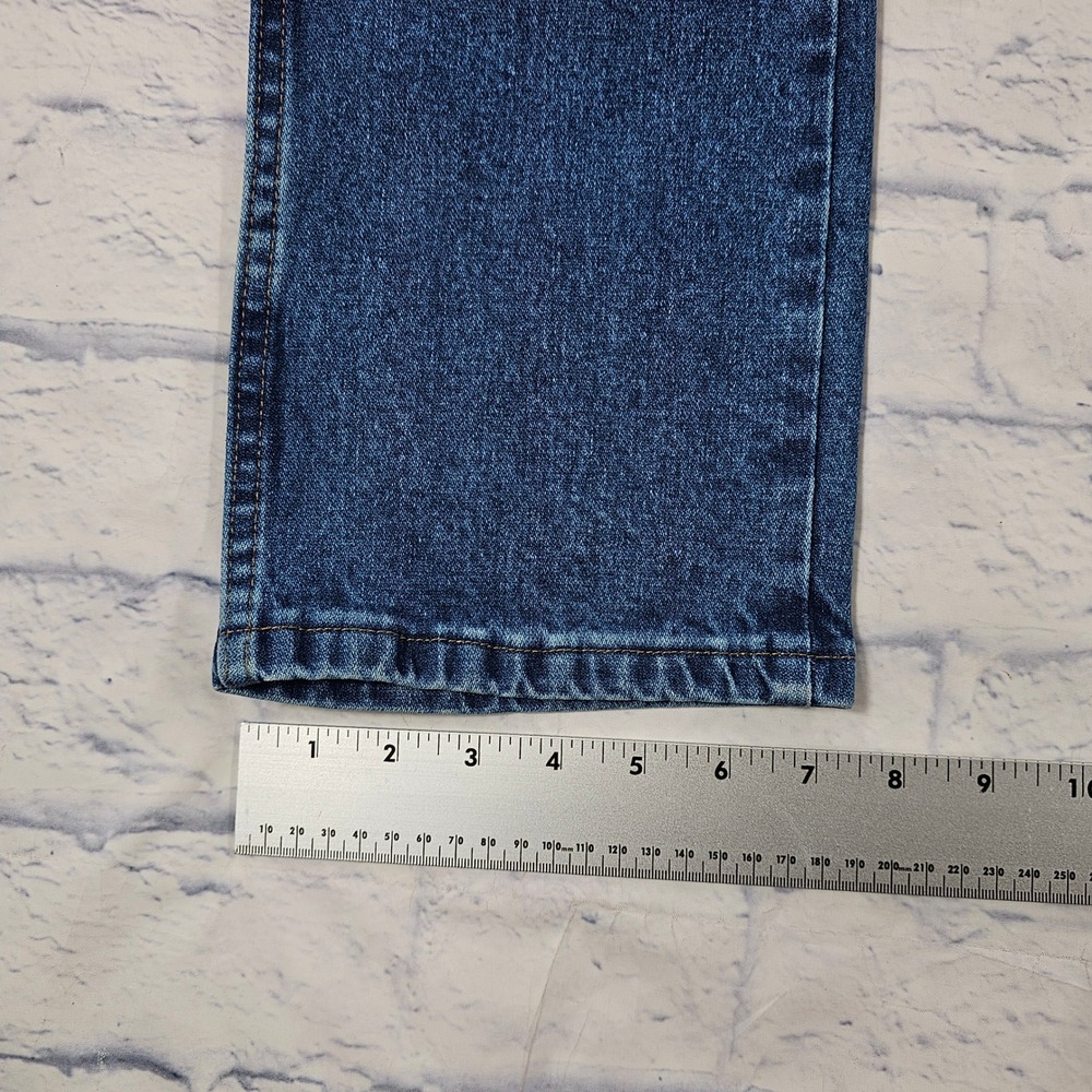 Wrangler Jeans Women 1x32 Blue High Rise Straight Leg Western Classic Denim VTG - Picture 4 of 10